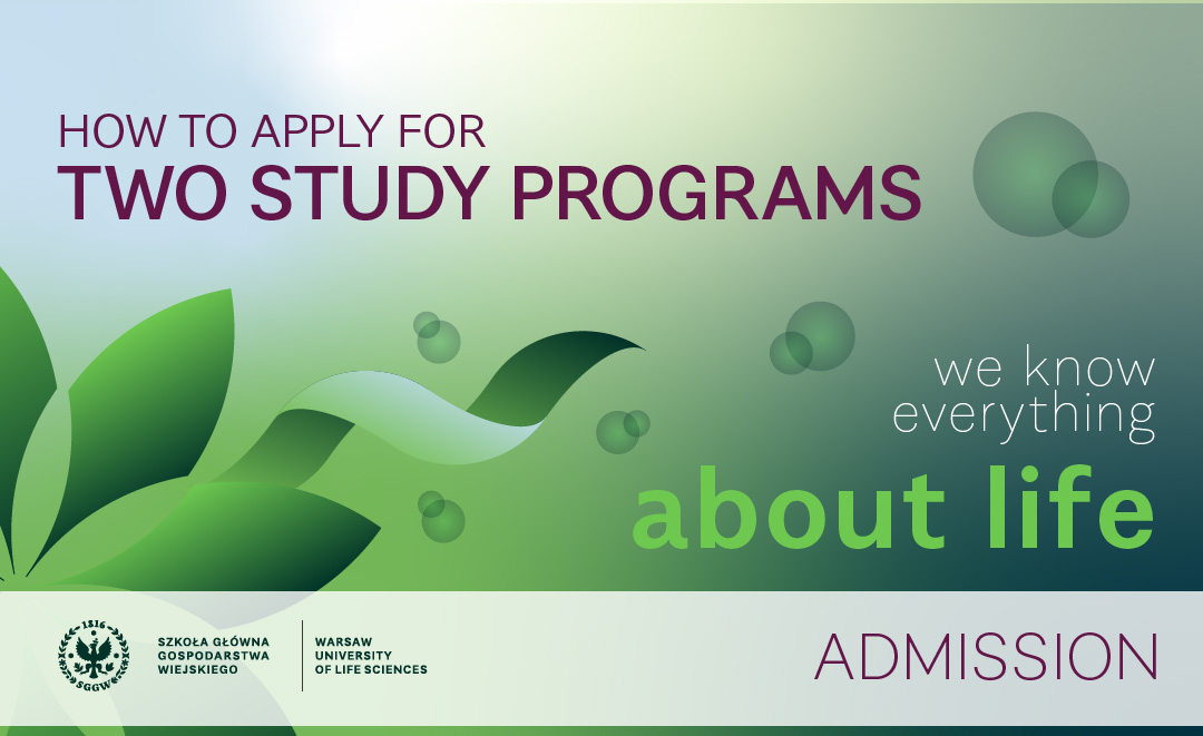 How to apply for two study programs