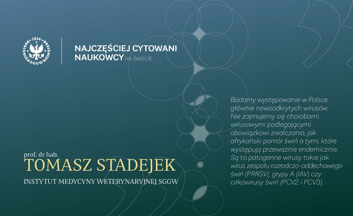 Najczesciej Cytowani prof dr hab Tomasz Stadejek