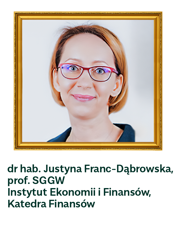 dr hab. Justyna Franc-Dąbrowska, prof. SGGW Instytut Ekonomii i Finansów, Katedra Finansów