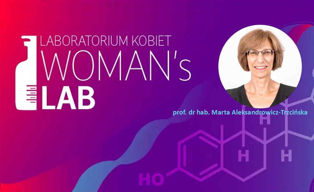 Zaproszenie na Webinarium Women’s Lab ze zdjęciem prof. dr hab. Marty Aleksandrowicz-Trzcińskiej dziekan Wydziału Leśnego