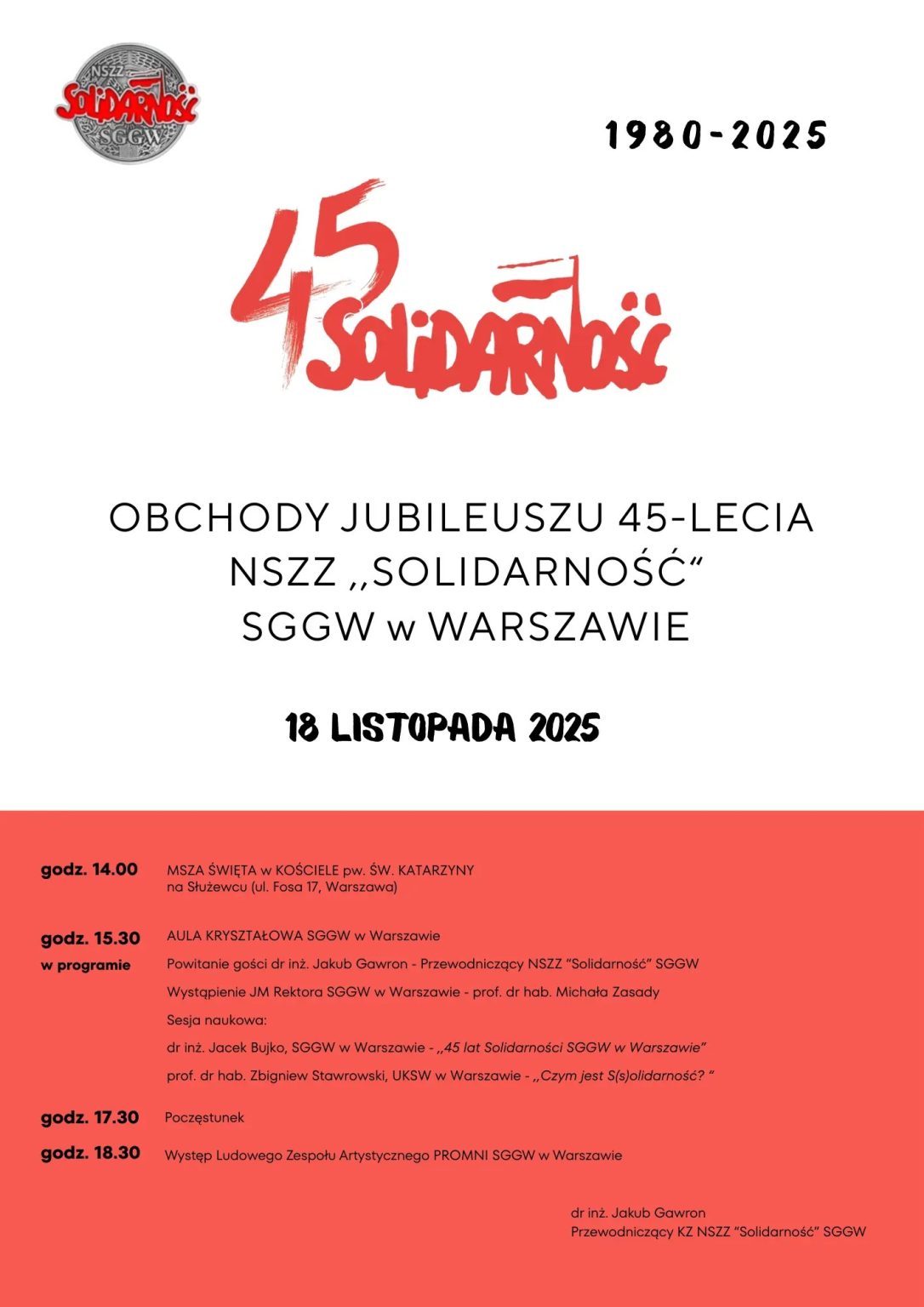 45 lat Solidarności plakat