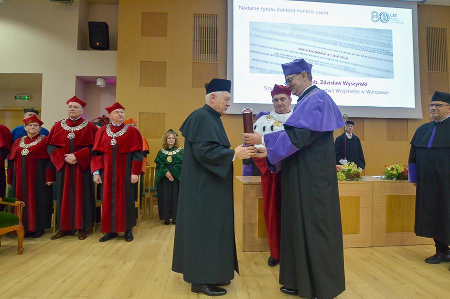 Profesor Zdzisław Wyszyński doktorem honoris causa Uniwersytetu Przyrodniczego we Wrocławiu