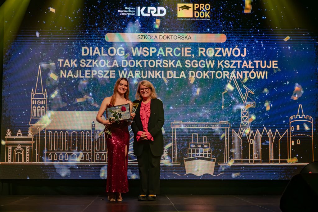 na scenie Samorząd Doktorantów SGGW z prestiżową nagrodą w konkursie ProDok 2025!