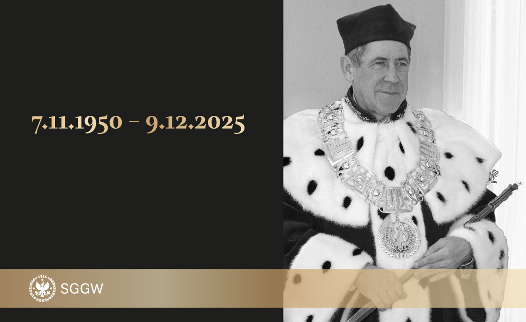 Zdjęcie portretowe w todze rektorskiej prof. Alojzego Szymańskiego