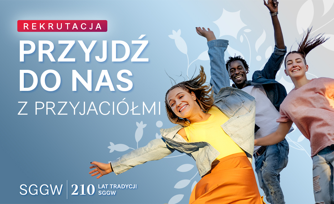 Trzy młode osoby na niebieskim tle.